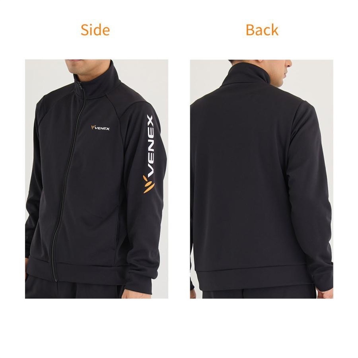 8112 VENEX RecoveryJersey MEN'Sジップアップジャケット | VENEX